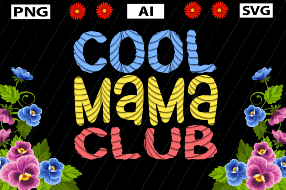 Cool Mama Club: A Fresh Embroidery Design