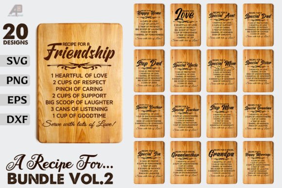 Family Recipe Funny Quotes Design Bundle