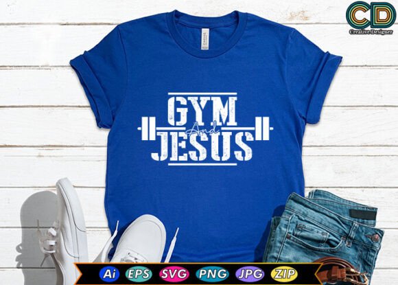 Gym and Jesus: A Unique Blend for Embroidery