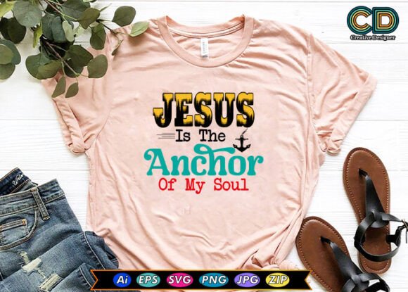 Jesus is the Anchor of My Soul: A Versatile Embroidery Design