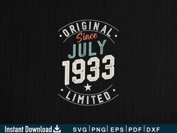 July 1933 Gifts 91st Birthday Shirt