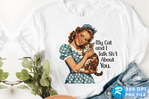 My Cat and I Talk: A Charming Embroidery Design