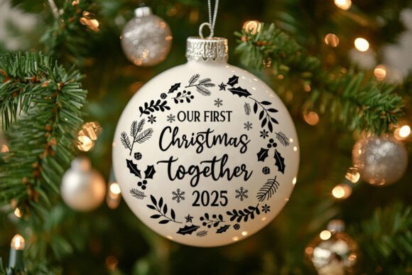 Our First Christmas Together 2025 Embroidery Design
