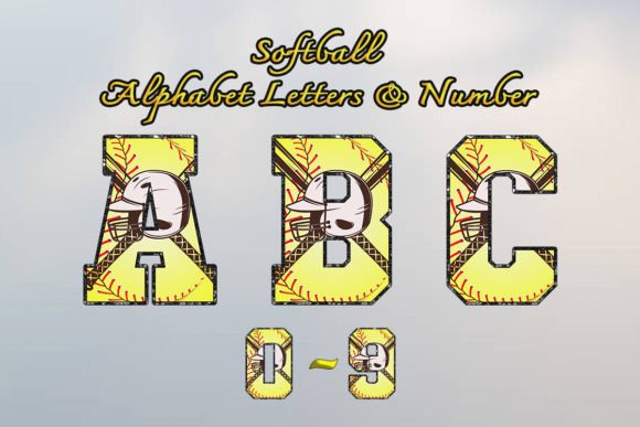 Softball Alphabet: A Versatile Embroidery Design