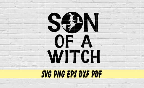 Son of a Witch: A Spooky and Charming Halloween Design