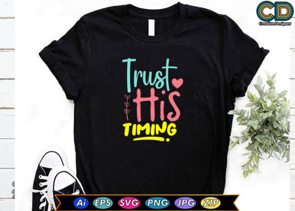 Trust His Timing: A Versatile Embroidery Design