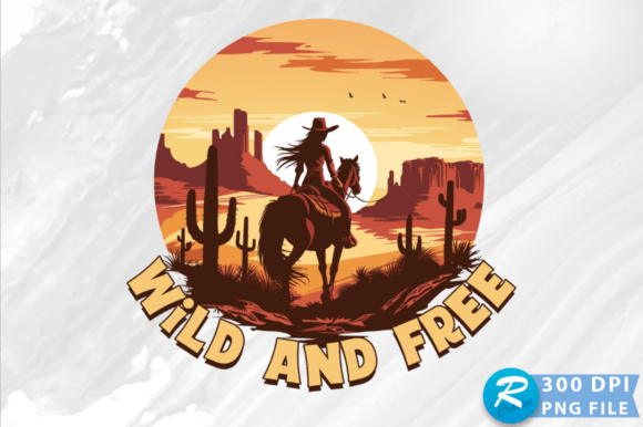 Wild and Free PNG Design: A Versatile Embroidery Gem